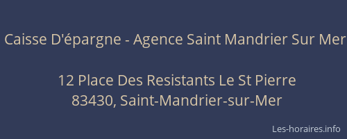 Caisse D'épargne - Agence Saint Mandrier Sur Mer