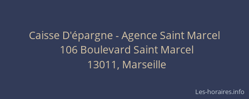 Caisse D'épargne - Agence Saint Marcel