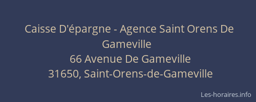 Caisse D'épargne - Agence Saint Orens De Gameville