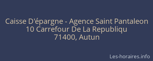 Caisse D'épargne - Agence Saint Pantaleon
