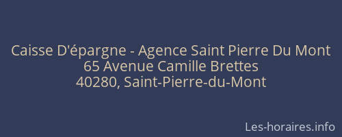 Caisse D'épargne - Agence Saint Pierre Du Mont