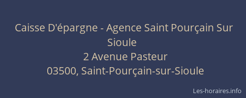 Caisse D'épargne - Agence Saint Pourçain Sur Sioule