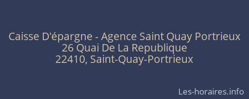 Caisse D'épargne - Agence Saint Quay Portrieux