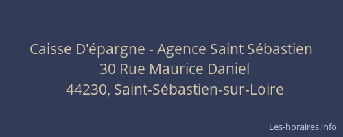 Caisse D'épargne - Agence Saint Sébastien