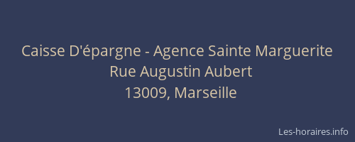 Caisse D'épargne - Agence Sainte Marguerite