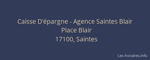 Caisse D'épargne - Agence Saintes Blair