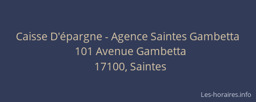 Caisse D'épargne - Agence Saintes Gambetta