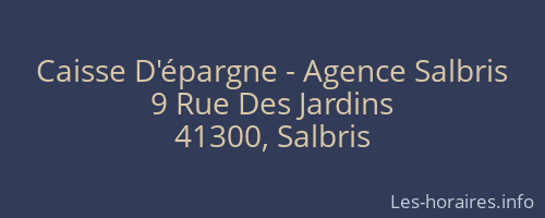 Caisse D'épargne - Agence Salbris
