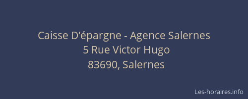 Caisse D'épargne - Agence Salernes