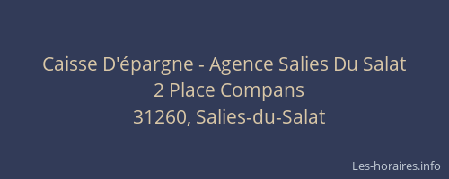 Caisse D'épargne - Agence Salies Du Salat