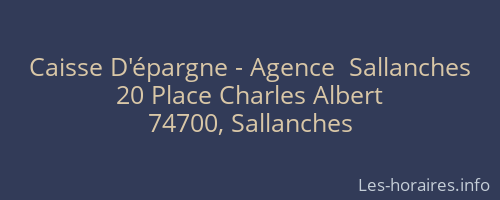 Caisse D'épargne - Agence  Sallanches