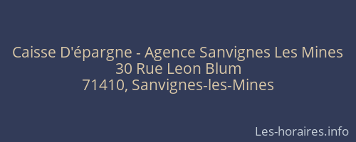 Caisse D'épargne - Agence Sanvignes Les Mines