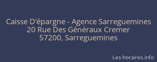 Caisse D'épargne - Agence Sarreguemines