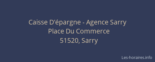 Caisse D'épargne - Agence Sarry
