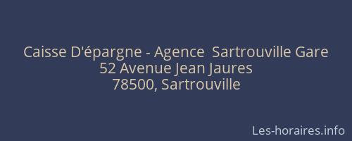 Caisse D'épargne - Agence  Sartrouville Gare