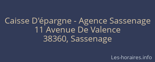 Caisse D'épargne - Agence Sassenage
