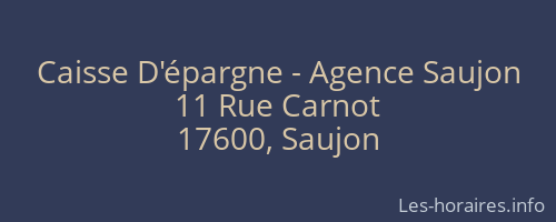 Caisse D'épargne - Agence Saujon
