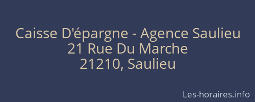 Caisse D'épargne - Agence Saulieu