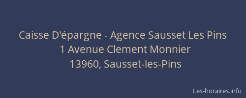 Caisse D'épargne - Agence Sausset Les Pins