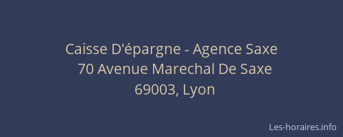 Caisse D'épargne - Agence Saxe