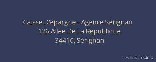 Caisse D'épargne - Agence Sérignan