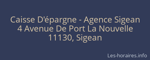 Caisse D'épargne - Agence Sigean