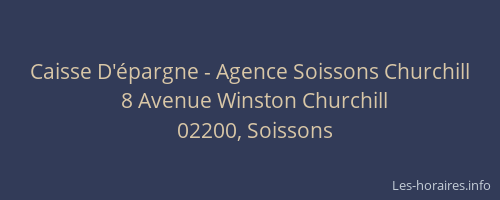 Caisse D'épargne - Agence Soissons Churchill