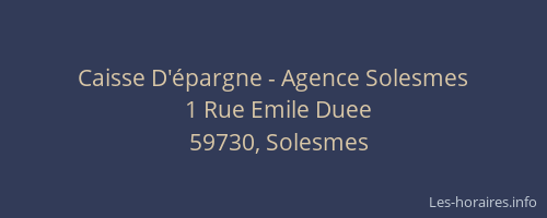 Caisse D'épargne - Agence Solesmes
