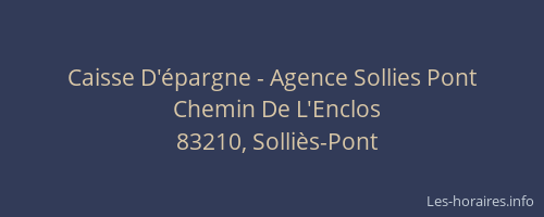 Caisse D'épargne - Agence Sollies Pont