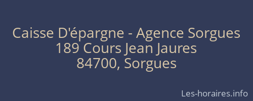 Caisse D'épargne - Agence Sorgues