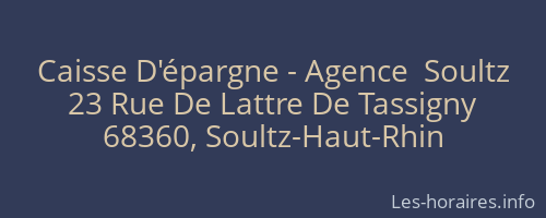 Caisse D'épargne - Agence  Soultz