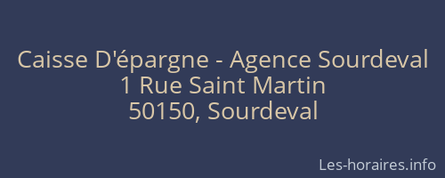 Caisse D'épargne - Agence Sourdeval