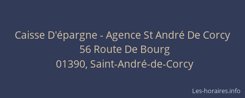 Caisse D'épargne - Agence St André De Corcy