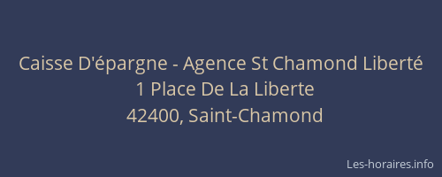 Caisse D'épargne - Agence St Chamond Liberté