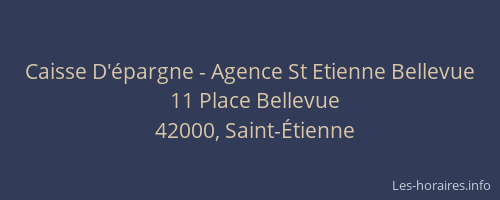 Caisse D'épargne - Agence St Etienne Bellevue