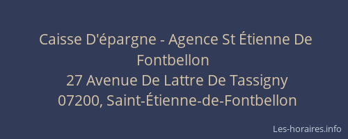 Caisse D'épargne - Agence St Étienne De Fontbellon