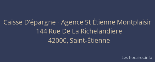 Caisse D'épargne - Agence St Étienne Montplaisir