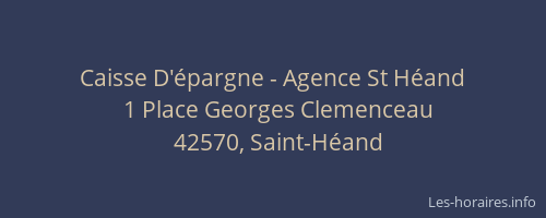 Caisse D'épargne - Agence St Héand