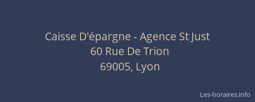 Caisse D'épargne - Agence St Just