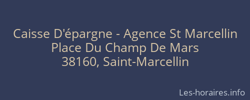 Caisse D'épargne - Agence St Marcellin