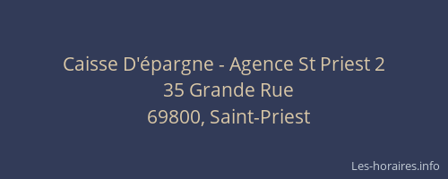 Caisse D'épargne - Agence St Priest 2