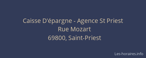 Caisse D'épargne - Agence St Priest