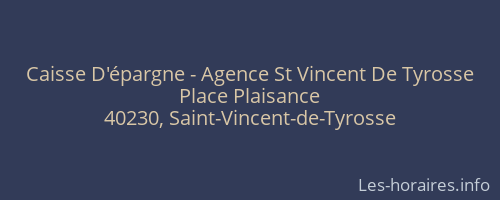 Caisse D'épargne - Agence St Vincent De Tyrosse