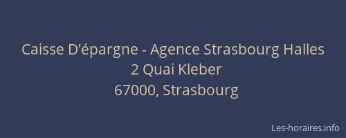 Caisse D'épargne - Agence Strasbourg Halles