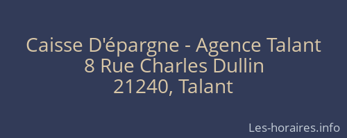 Caisse D'épargne - Agence Talant