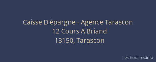 Caisse D'épargne - Agence Tarascon