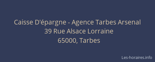 Caisse D'épargne - Agence Tarbes Arsenal