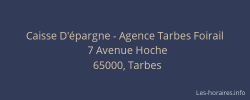 Caisse D'épargne - Agence Tarbes Foirail