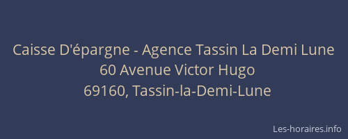 Caisse D'épargne - Agence Tassin La Demi Lune