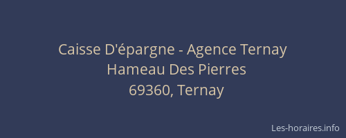 Caisse D'épargne - Agence Ternay